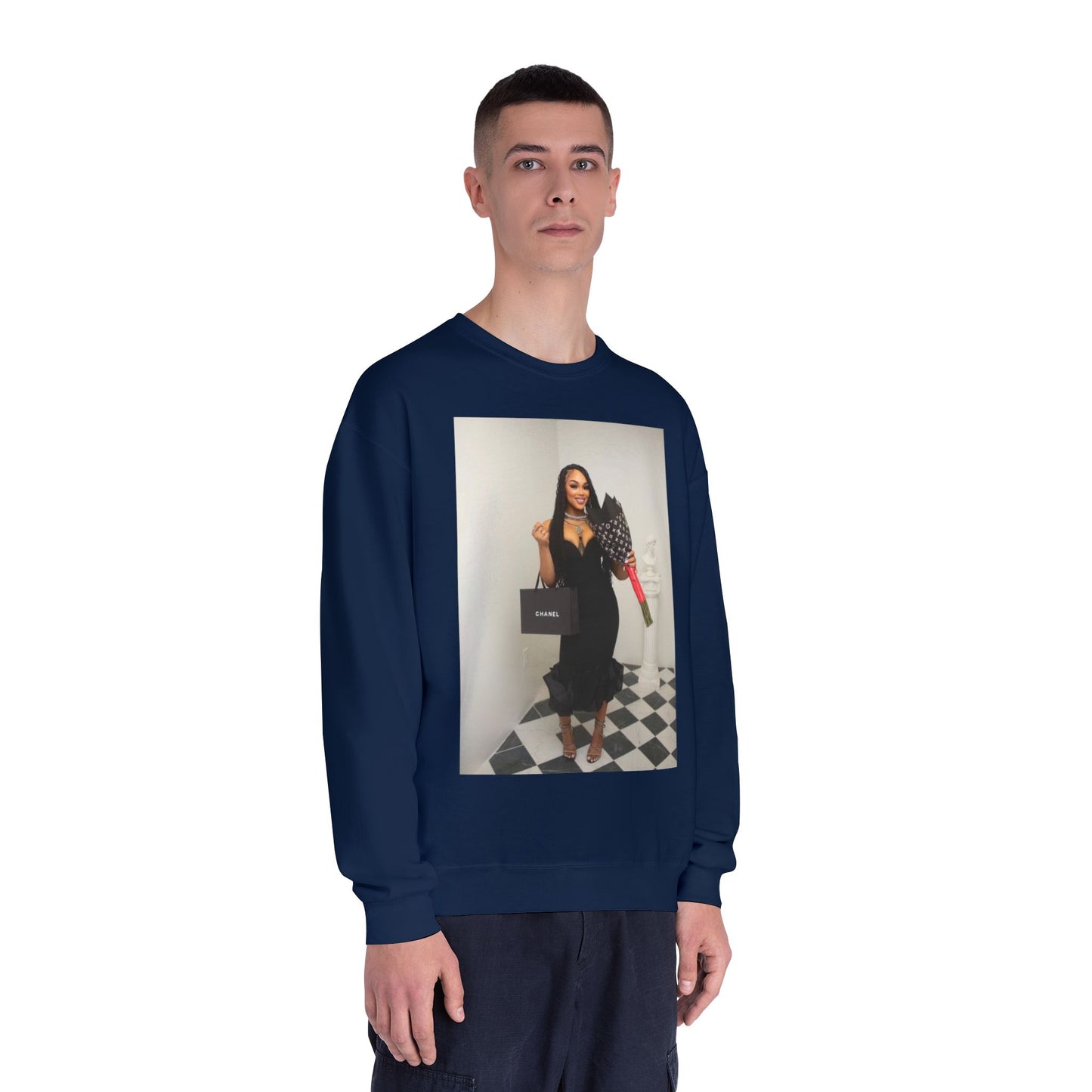 Fashionable Crewneck Sweatshirt with Chic Design, Cozy Sweater, Streetwear, Unique Gift, Casual Wear, Trendy Apparel