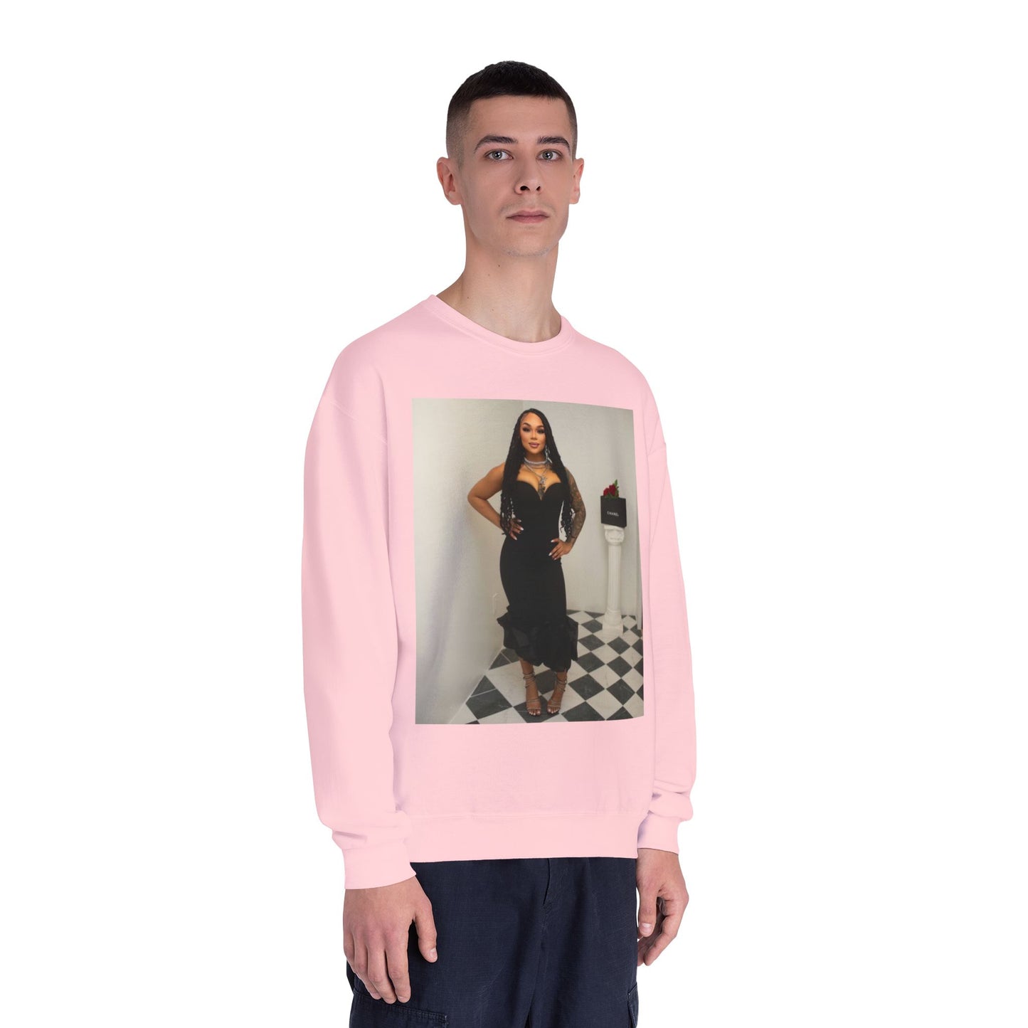 Fashionable Crewneck Sweatshirt with Chic Design, Cozy Sweater, Streetwear, Unique Gift, Casual Wear, Trendy Apparel