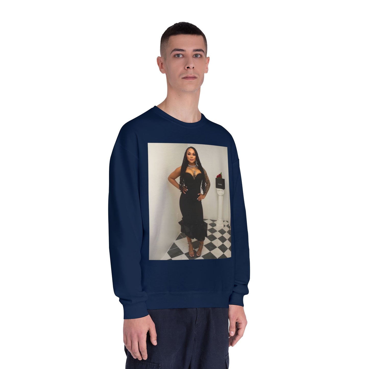 Fashionable Crewneck Sweatshirt with Chic Design, Cozy Sweater, Streetwear, Unique Gift, Casual Wear, Trendy Apparel