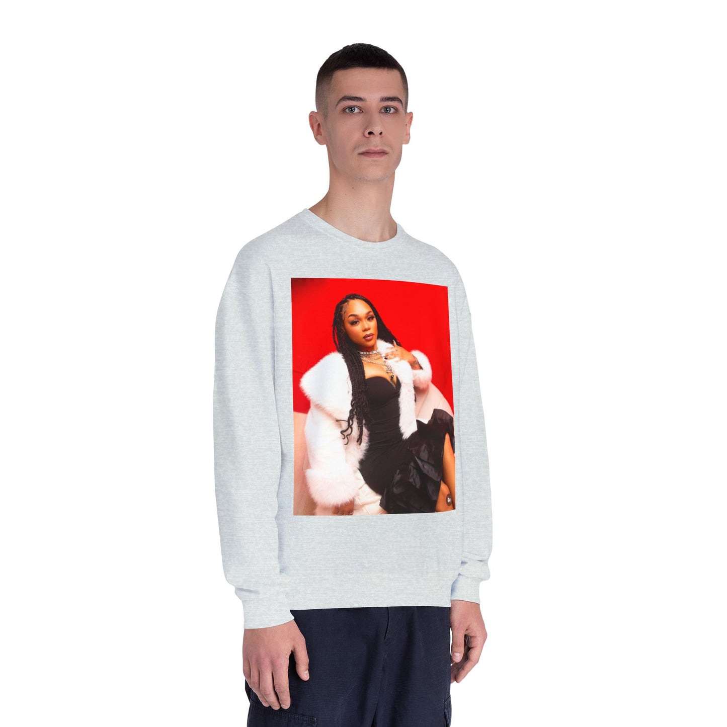 Fashionable Crewneck Sweatshirt with Chic Design, Cozy Sweater, Streetwear, Unique Gift, Casual Wear, Trendy Apparel