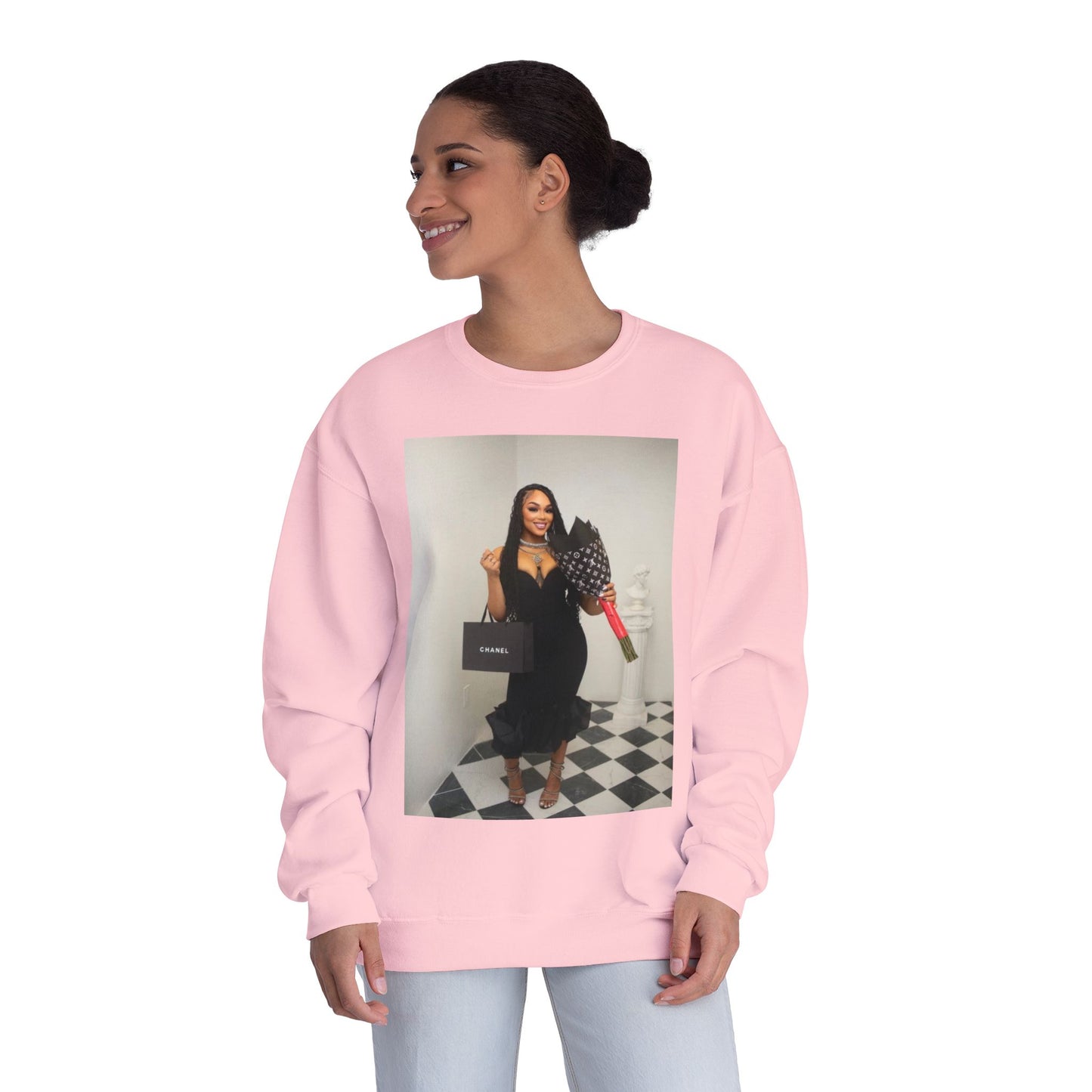 Fashionable Crewneck Sweatshirt with Chic Design, Cozy Sweater, Streetwear, Unique Gift, Casual Wear, Trendy Apparel