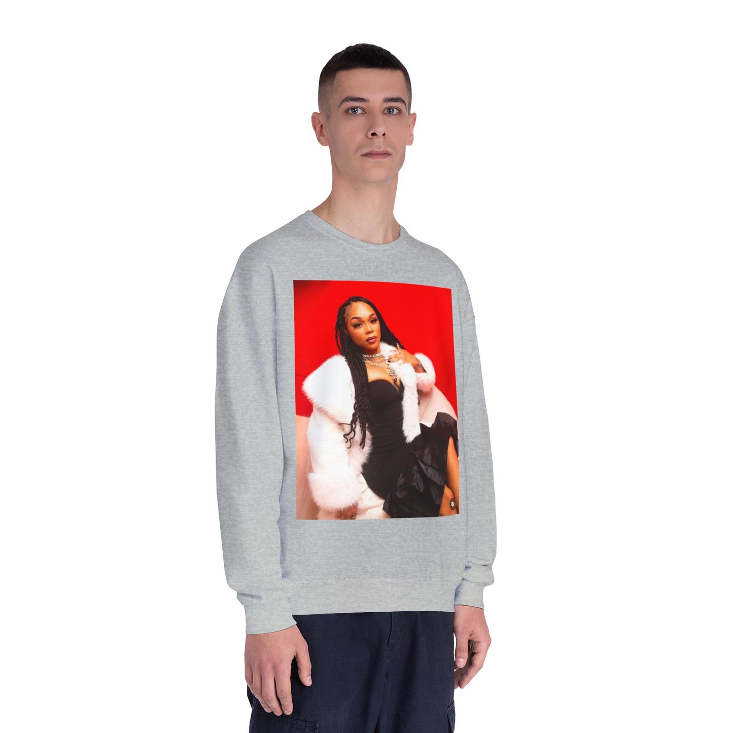 Fashionable Crewneck Sweatshirt with Chic Design, Cozy Sweater, Streetwear, Unique Gift, Casual Wear, Trendy Apparel