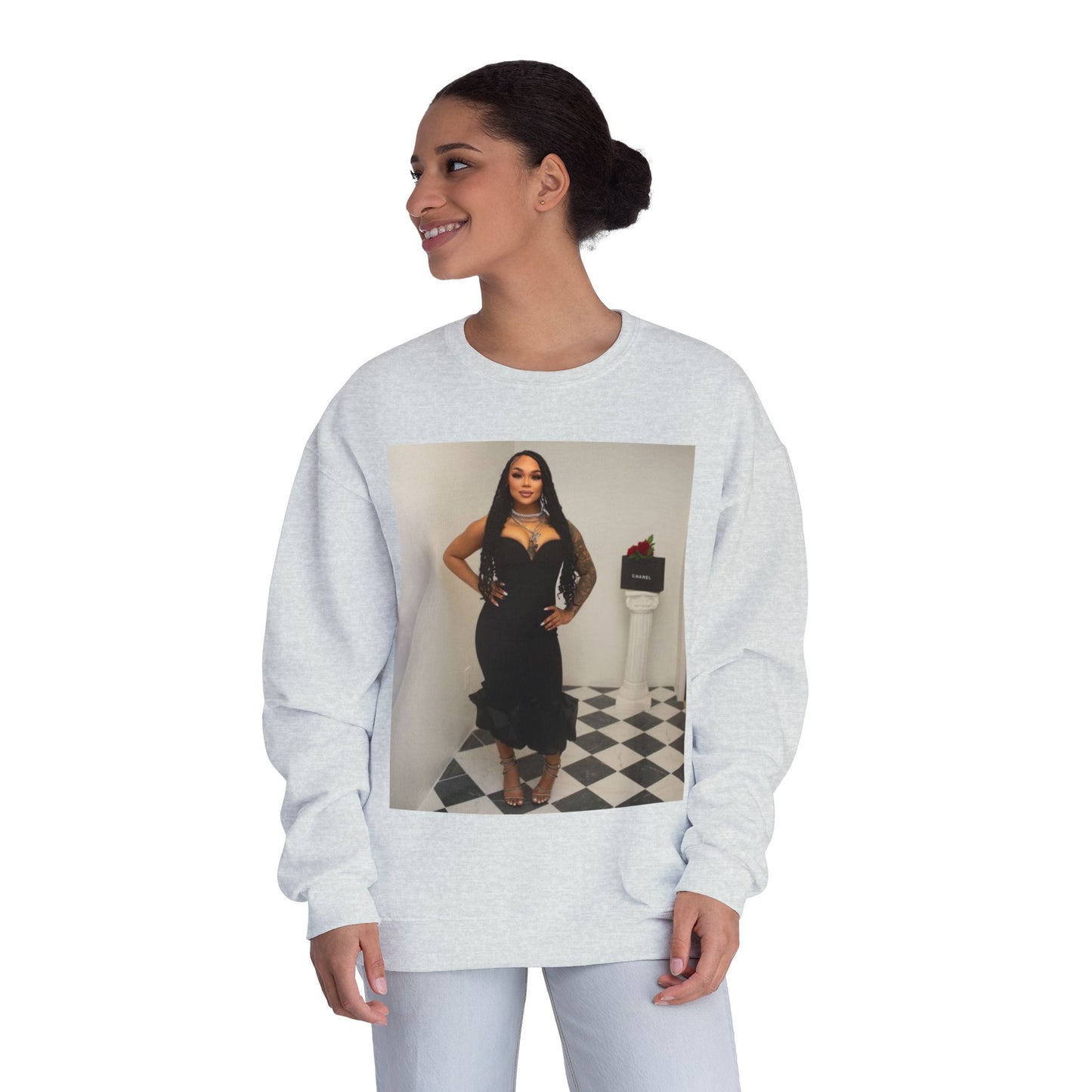Fashionable Crewneck Sweatshirt with Chic Design, Cozy Sweater, Streetwear, Unique Gift, Casual Wear, Trendy Apparel