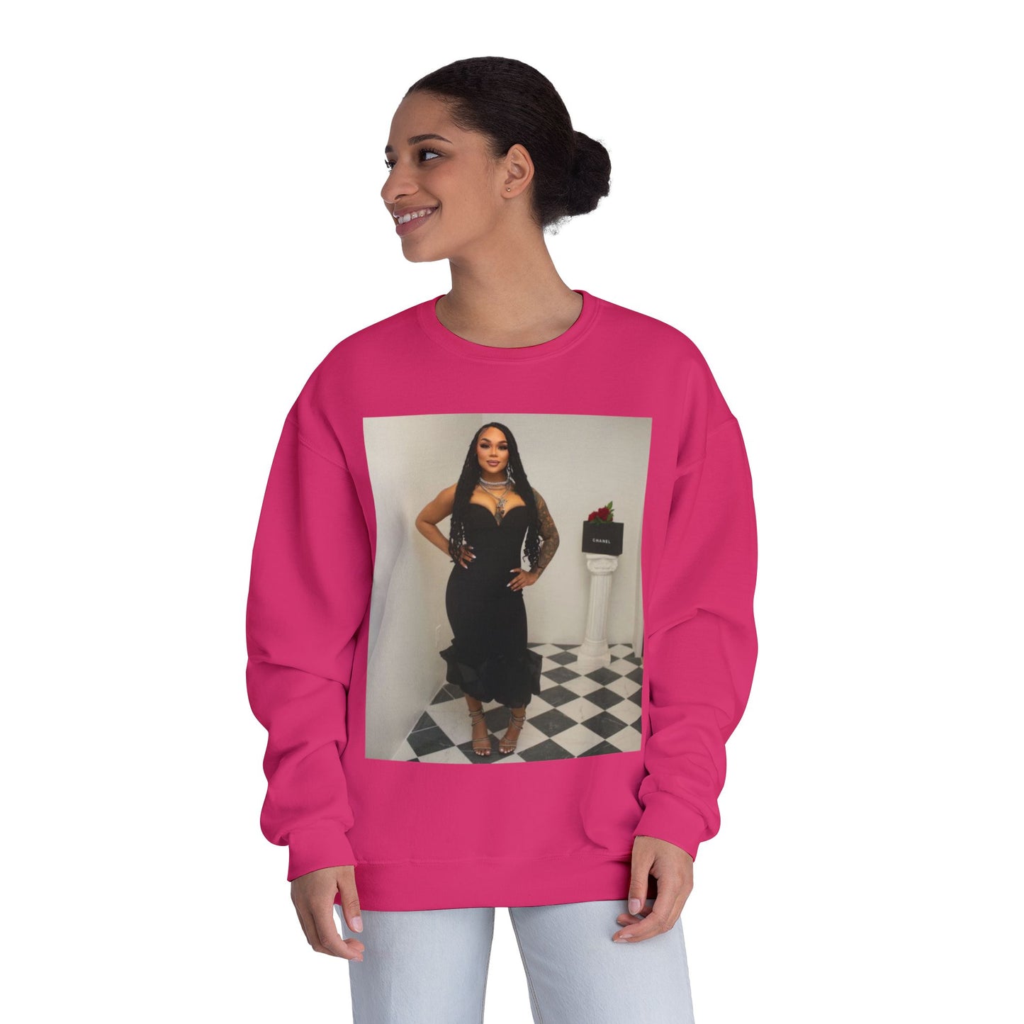 Fashionable Crewneck Sweatshirt with Chic Design, Cozy Sweater, Streetwear, Unique Gift, Casual Wear, Trendy Apparel