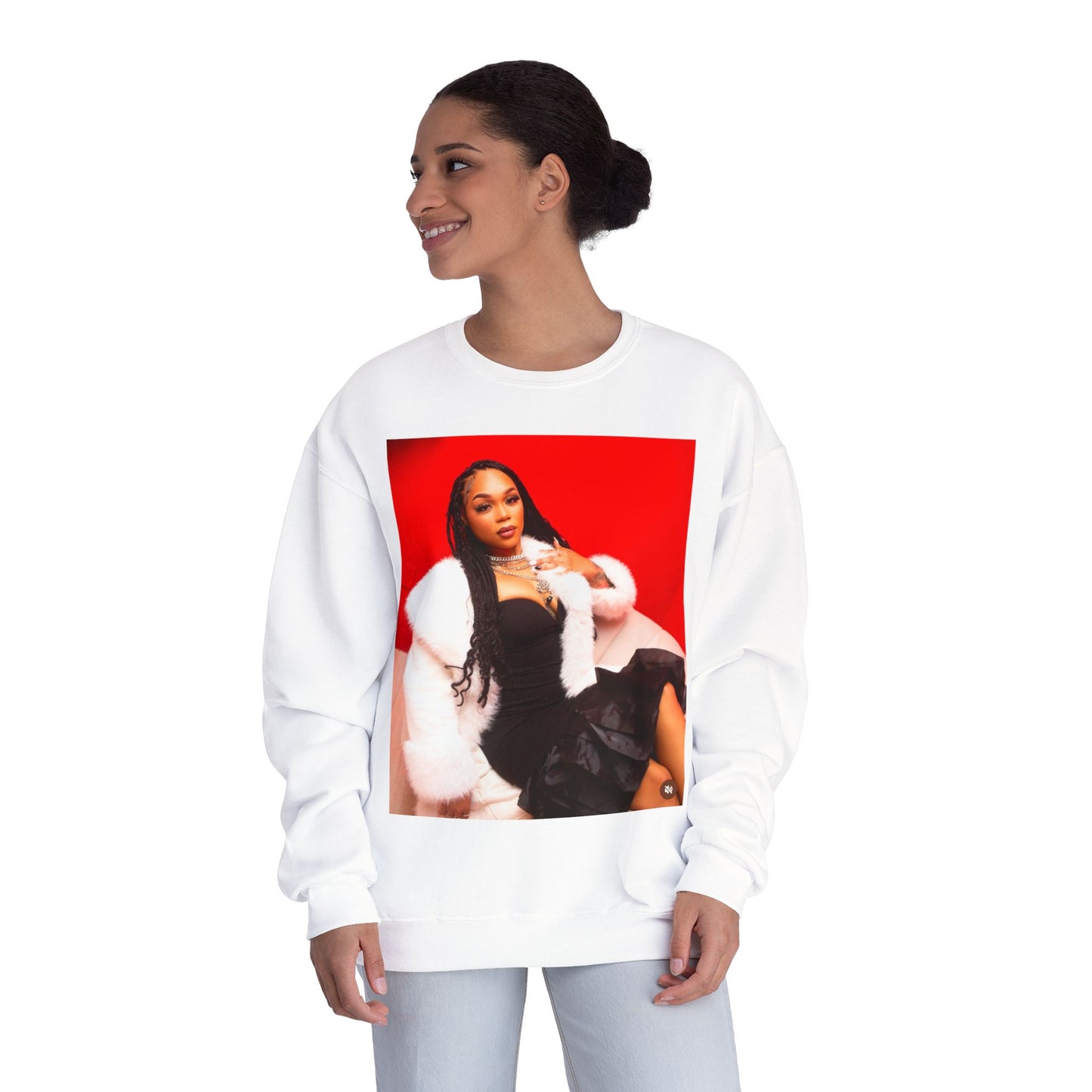 Fashionable Crewneck Sweatshirt with Chic Design, Cozy Sweater, Streetwear, Unique Gift, Casual Wear, Trendy Apparel