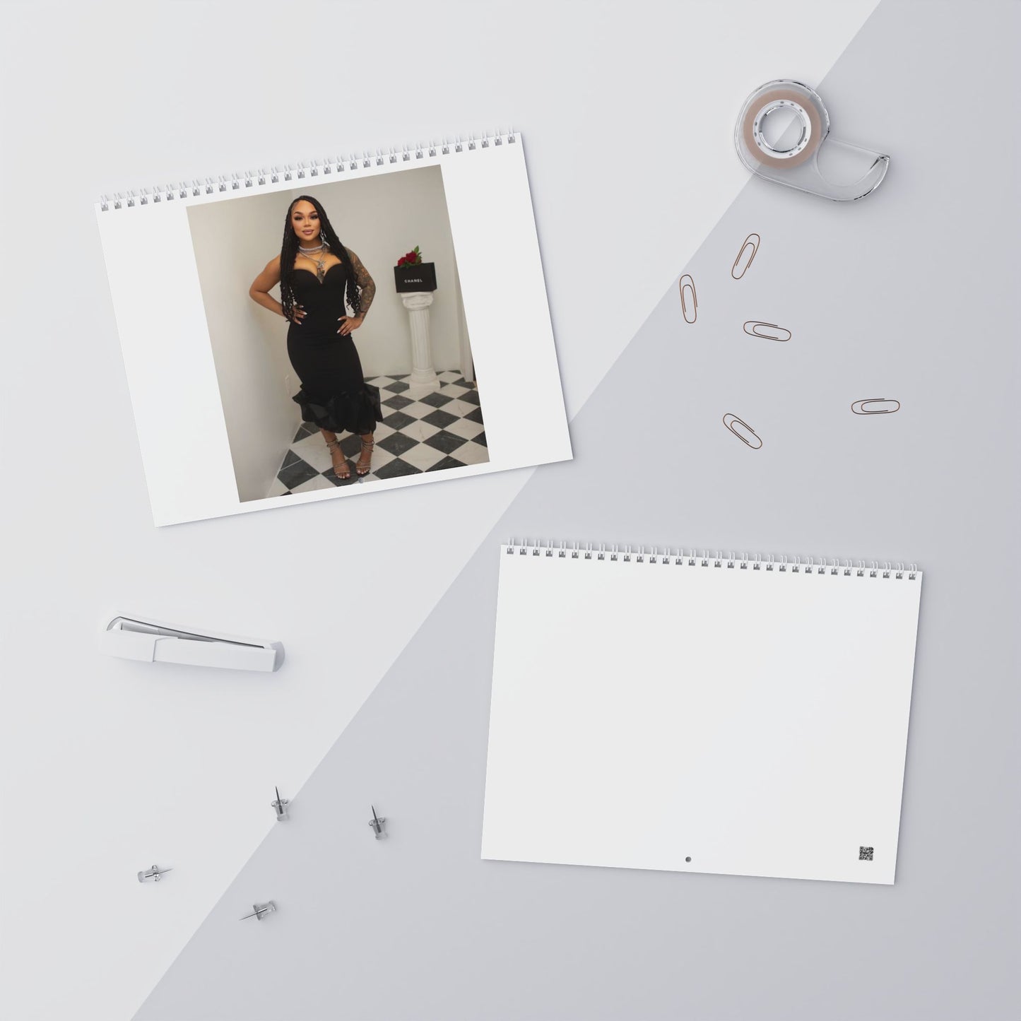 Blank Wall Calendars for Customization, Personalized Planner, Yearly Organizer, Gift for New Year, Office Decor