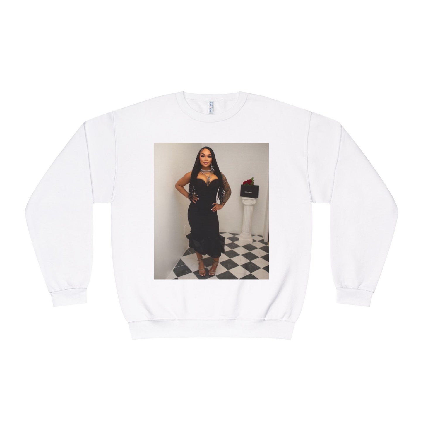 Fashionable Crewneck Sweatshirt with Chic Design, Cozy Sweater, Streetwear, Unique Gift, Casual Wear, Trendy Apparel