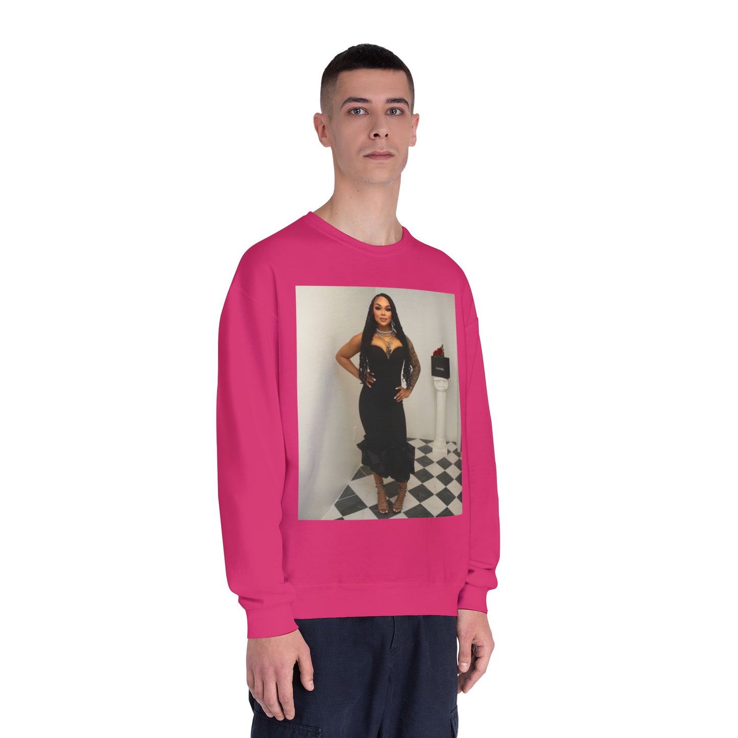 Fashionable Crewneck Sweatshirt with Chic Design, Cozy Sweater, Streetwear, Unique Gift, Casual Wear, Trendy Apparel