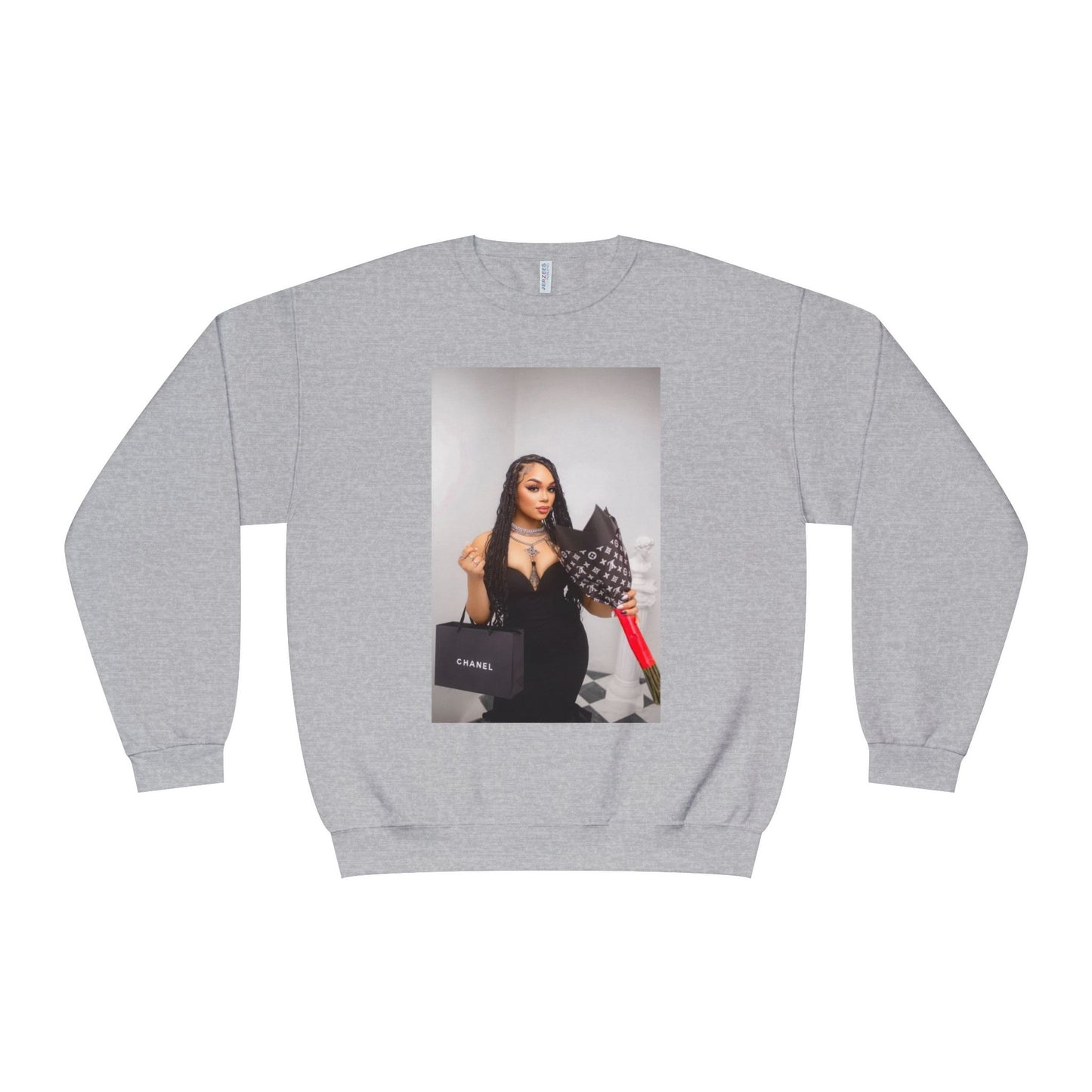 Fashionable Crewneck Sweatshirt with Chic Design, Cozy Sweater, Streetwear, Unique Gift, Casual Wear, Trendy Apparel
