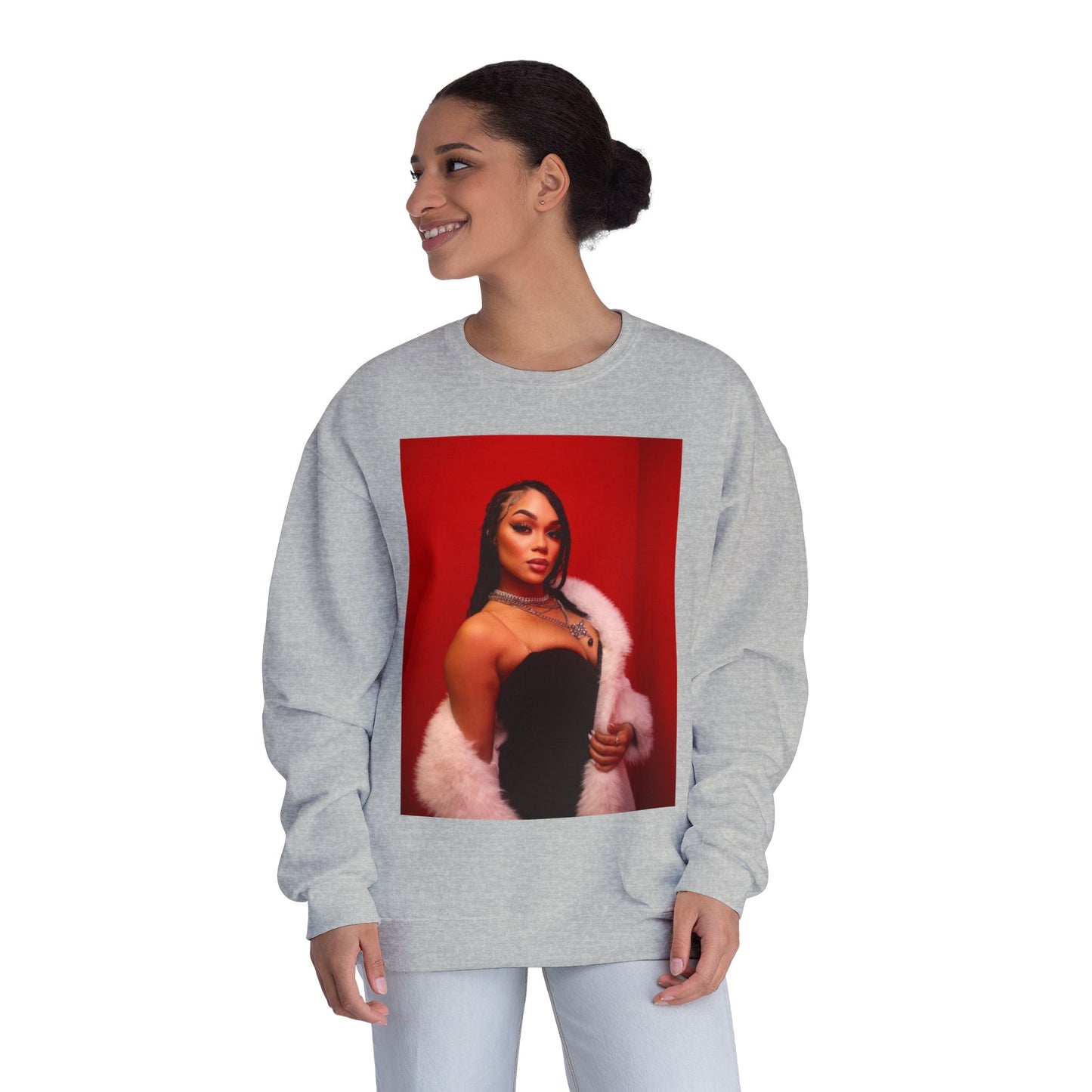 Fashionable Crewneck Sweatshirt with Chic Design, Cozy Sweater, Streetwear, Unique Gift, Casual Wear, Trendy Apparel