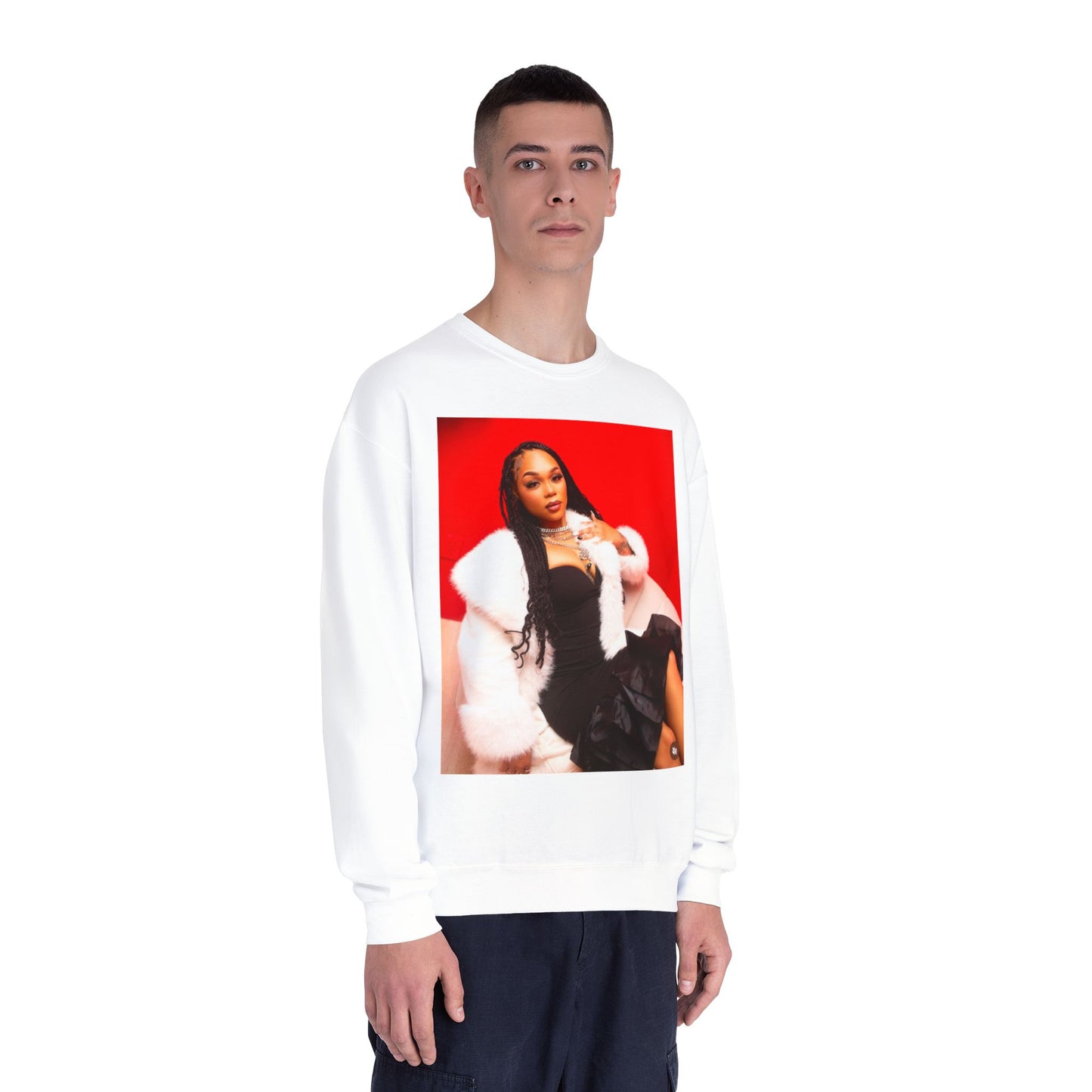 Fashionable Crewneck Sweatshirt with Chic Design, Cozy Sweater, Streetwear, Unique Gift, Casual Wear, Trendy Apparel
