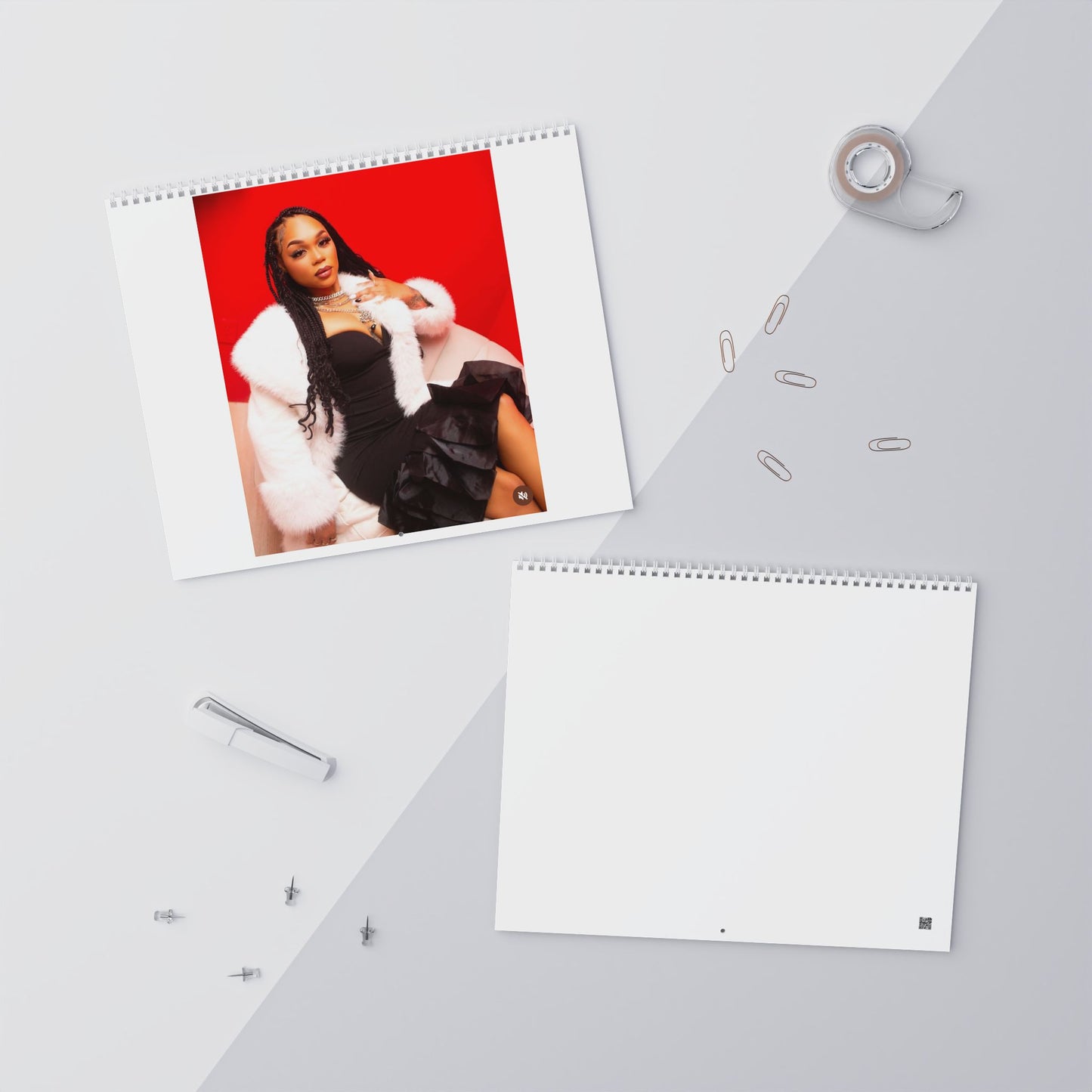 Blank Wall Calendars for Customization, Personalized Planner, Yearly Organizer, Gift for New Year, Office Decor