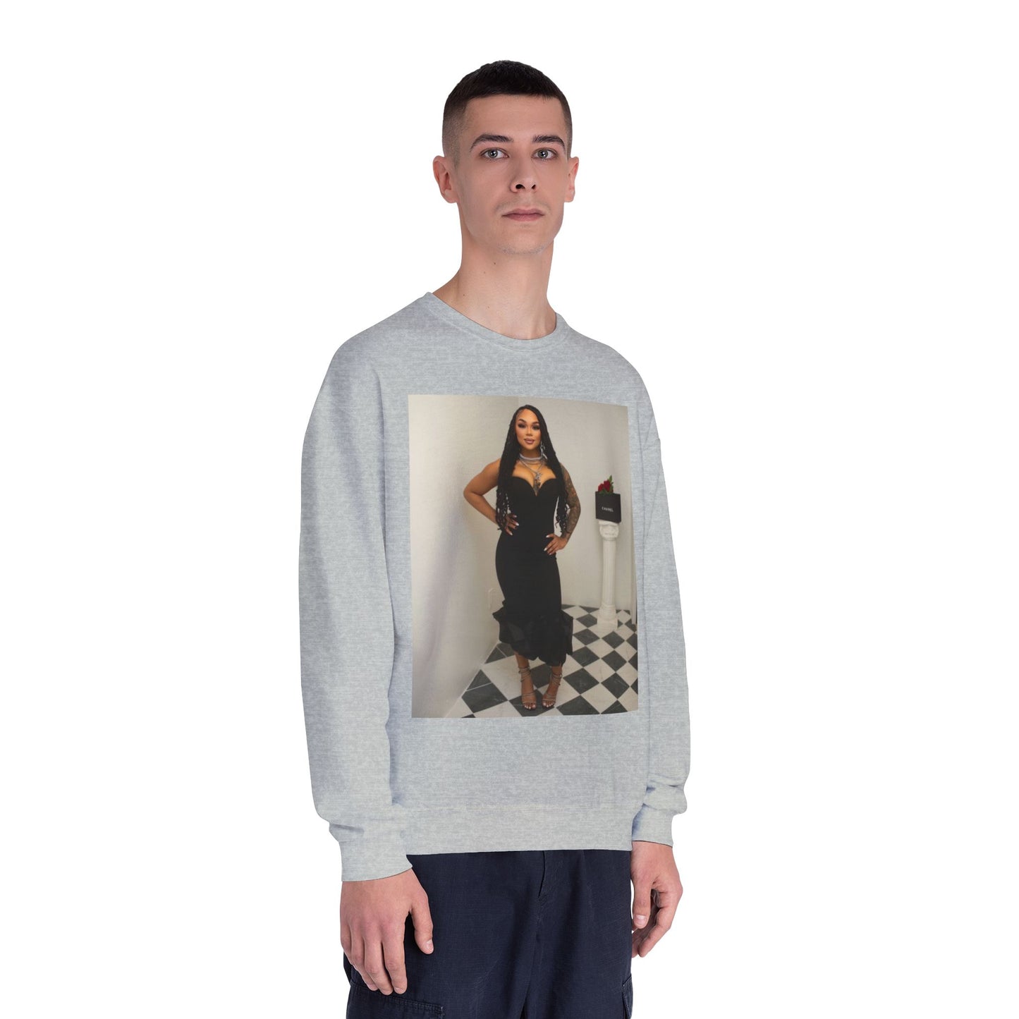 Fashionable Crewneck Sweatshirt with Chic Design, Cozy Sweater, Streetwear, Unique Gift, Casual Wear, Trendy Apparel