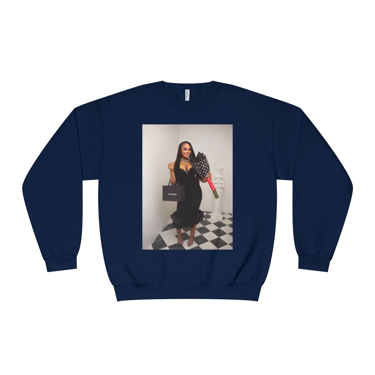Fashionable Crewneck Sweatshirt with Chic Design, Cozy Sweater, Streetwear, Unique Gift, Casual Wear, Trendy Apparel