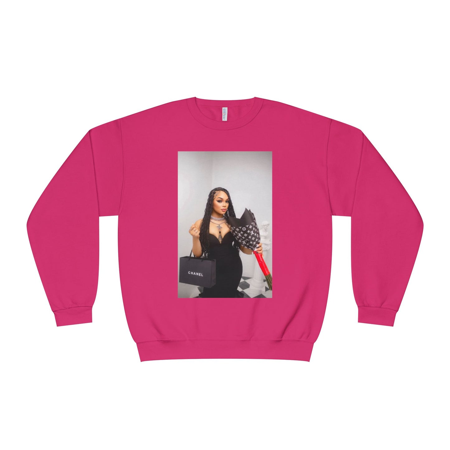 Fashionable Crewneck Sweatshirt with Chic Design, Cozy Sweater, Streetwear, Unique Gift, Casual Wear, Trendy Apparel