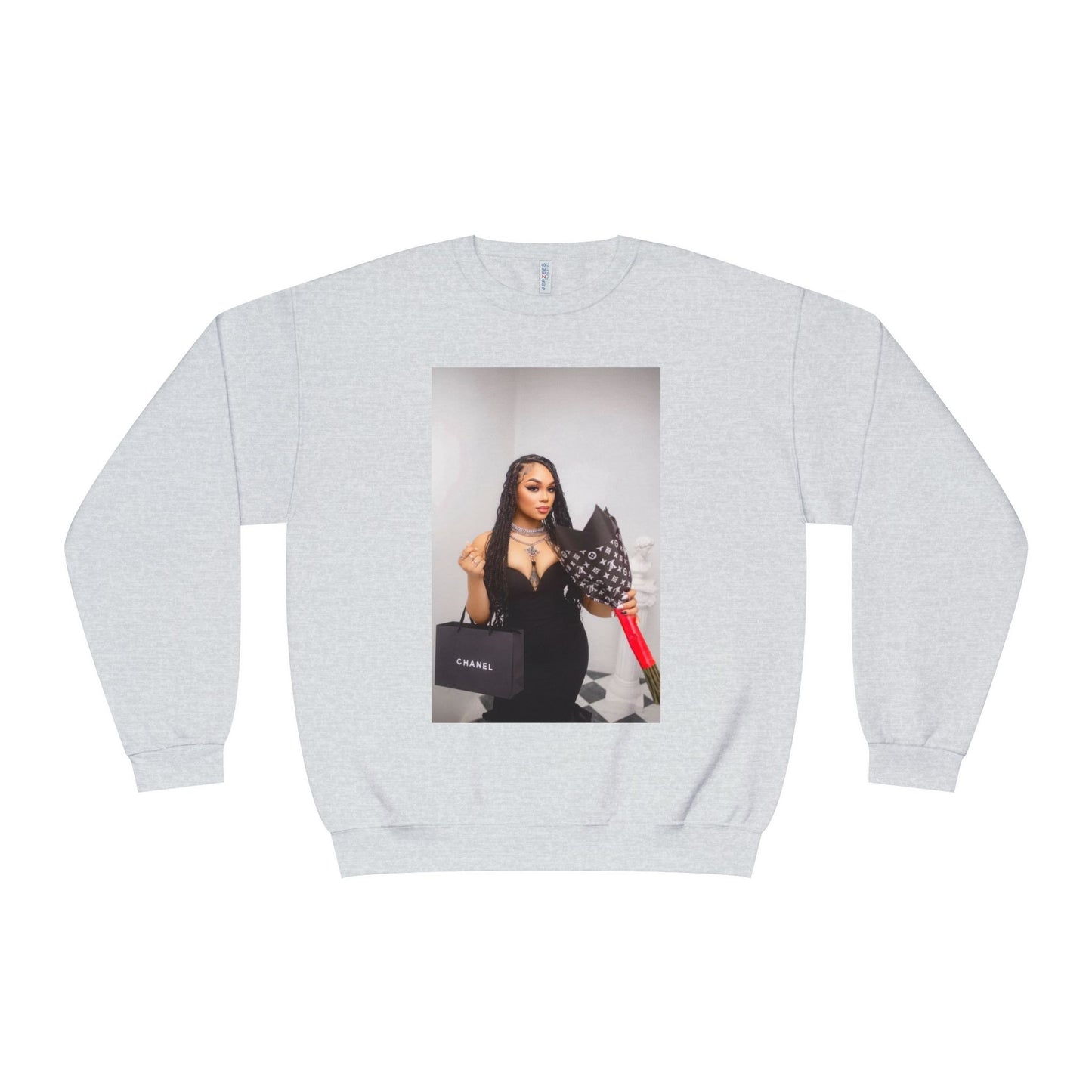 Fashionable Crewneck Sweatshirt with Chic Design, Cozy Sweater, Streetwear, Unique Gift, Casual Wear, Trendy Apparel