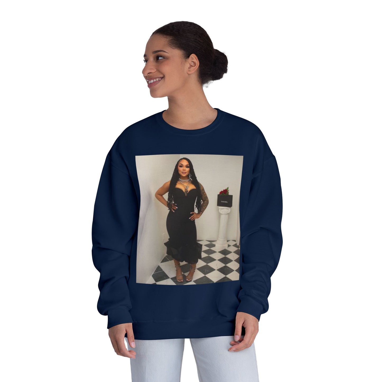 Fashionable Crewneck Sweatshirt with Chic Design, Cozy Sweater, Streetwear, Unique Gift, Casual Wear, Trendy Apparel