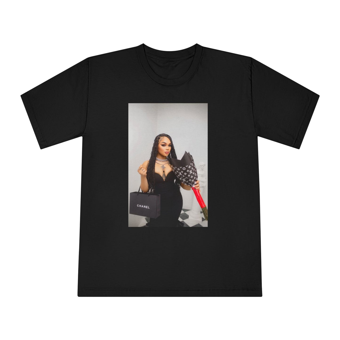 Chic Fashion Statement T-Shirt, Casual Wear, Gift for Her, Unique Graphic Tee, Birthday Gift, Trendy Apparel