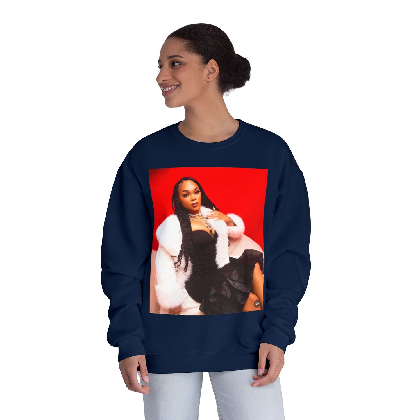 Fashionable Crewneck Sweatshirt with Chic Design, Cozy Sweater, Streetwear, Unique Gift, Casual Wear, Trendy Apparel