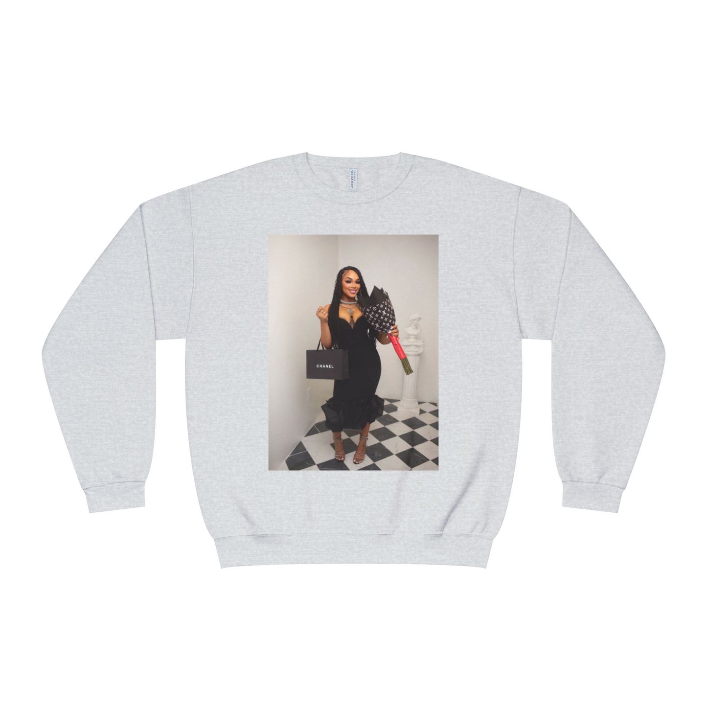 Fashionable Crewneck Sweatshirt with Chic Design, Cozy Sweater, Streetwear, Unique Gift, Casual Wear, Trendy Apparel