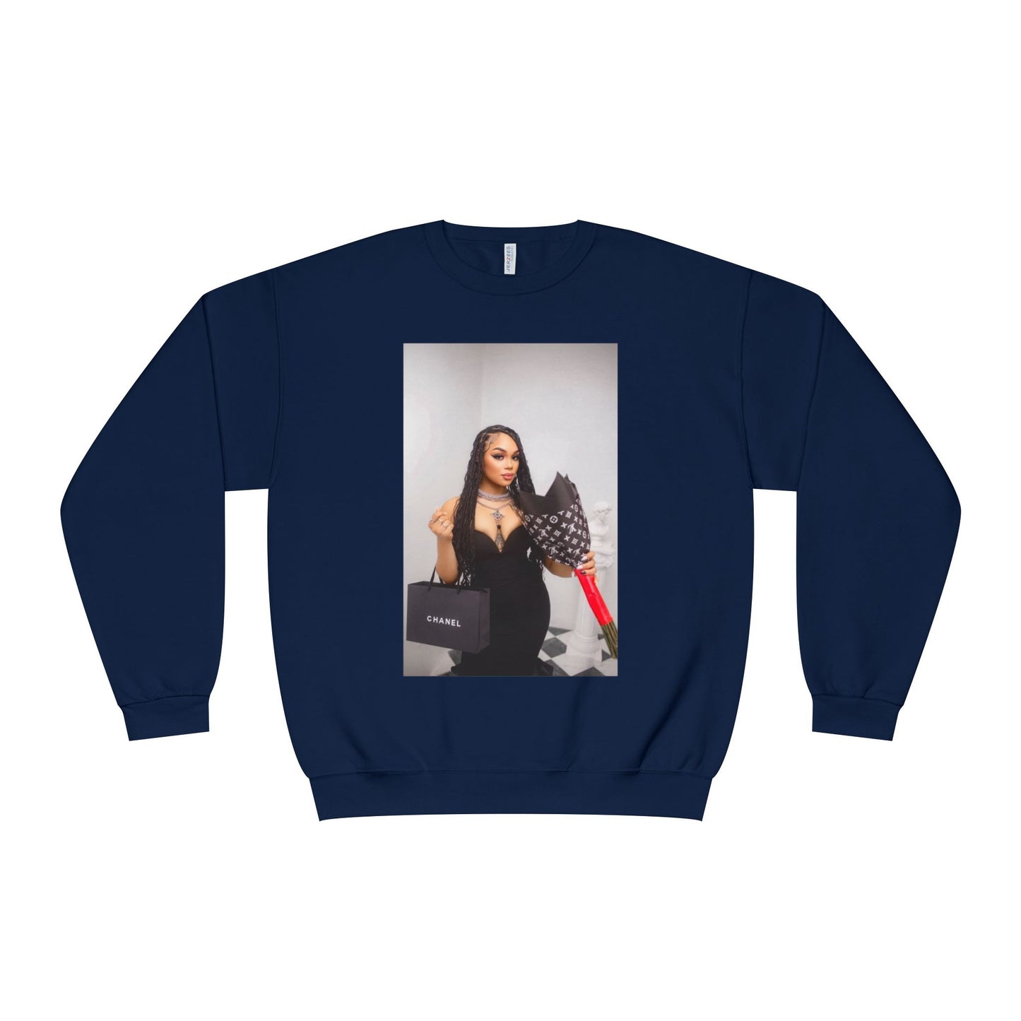 Fashionable Crewneck Sweatshirt with Chic Design, Cozy Sweater, Streetwear, Unique Gift, Casual Wear, Trendy Apparel