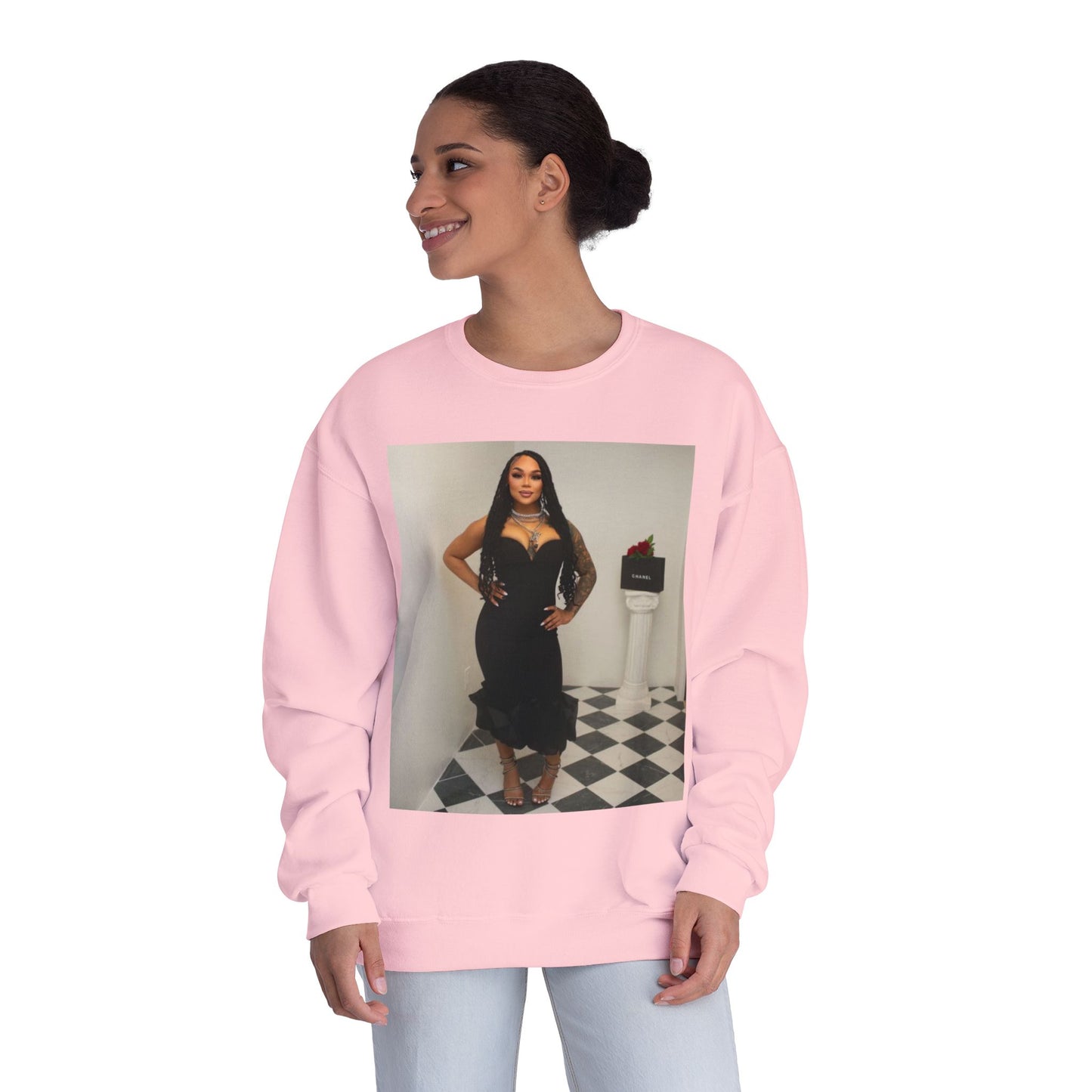 Fashionable Crewneck Sweatshirt with Chic Design, Cozy Sweater, Streetwear, Unique Gift, Casual Wear, Trendy Apparel