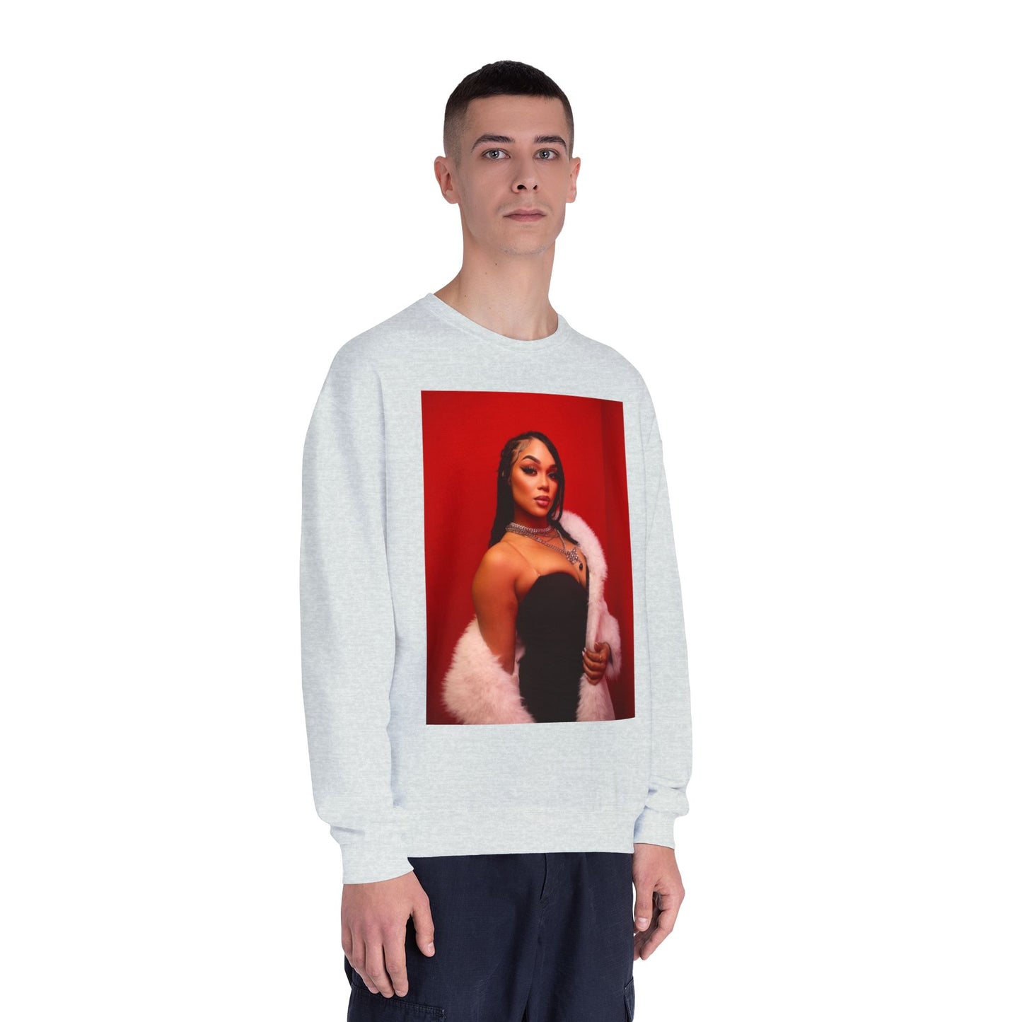 Fashionable Crewneck Sweatshirt with Chic Design, Cozy Sweater, Streetwear, Unique Gift, Casual Wear, Trendy Apparel