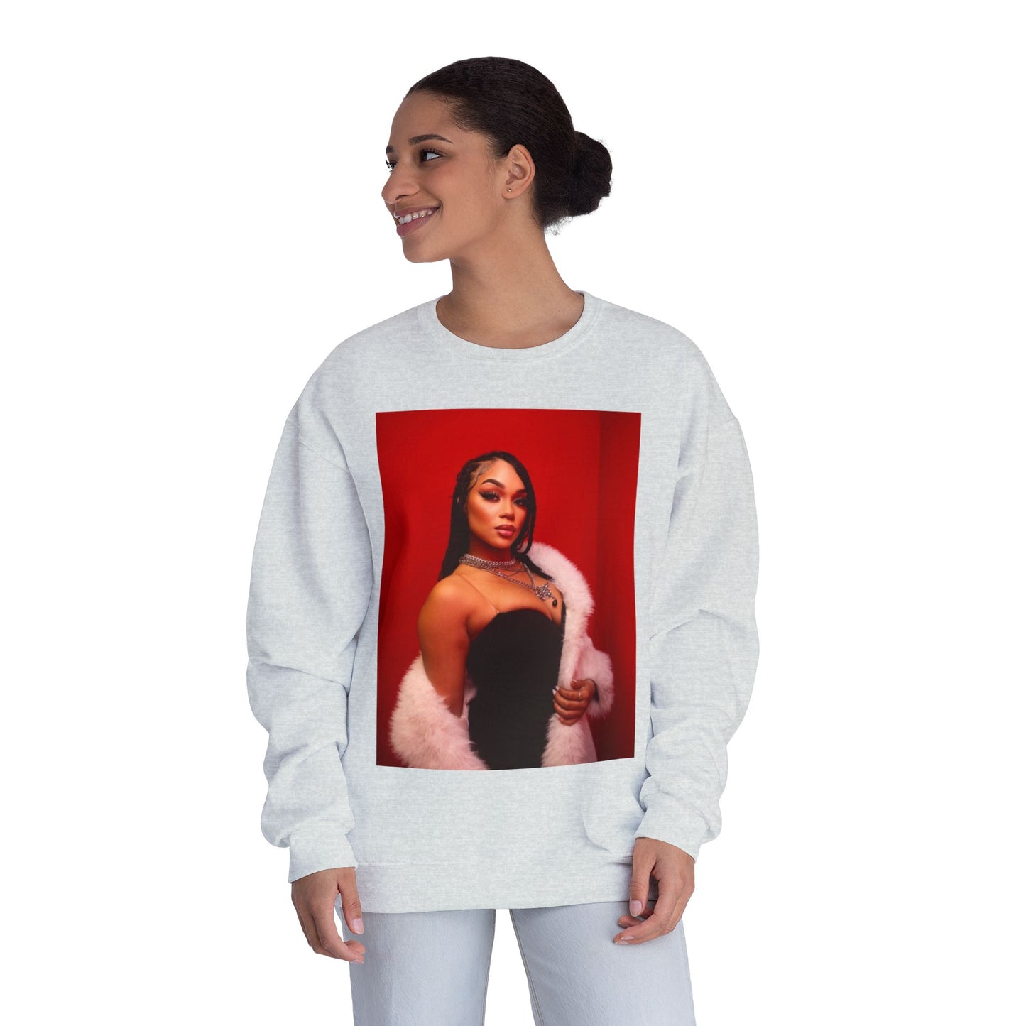 Fashionable Crewneck Sweatshirt with Chic Design, Cozy Sweater, Streetwear, Unique Gift, Casual Wear, Trendy Apparel