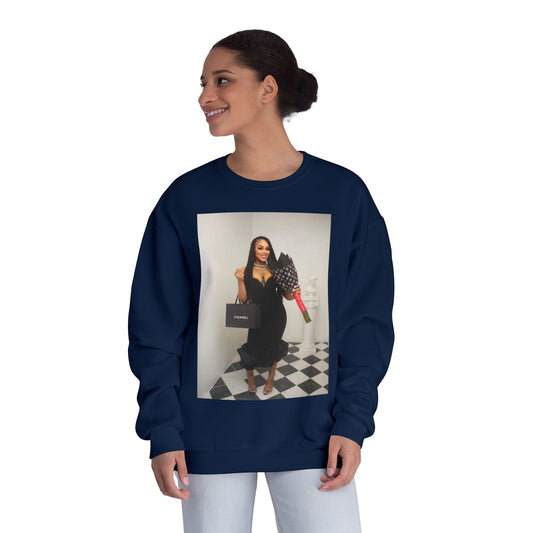 Fashionable Crewneck Sweatshirt with Chic Design, Cozy Sweater, Streetwear, Unique Gift, Casual Wear, Trendy Apparel