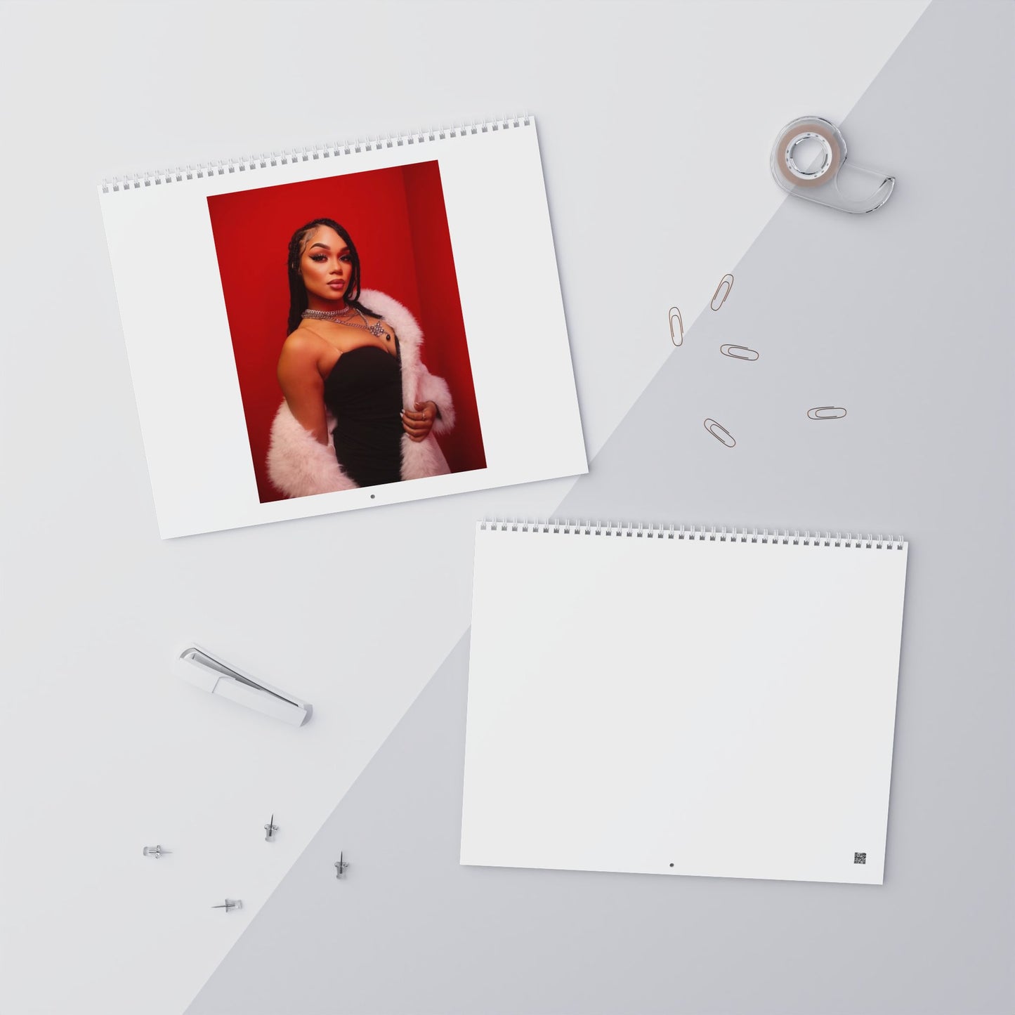 Blank Wall Calendars for Customization, Personalized Planner, Yearly Organizer, Gift for New Year, Office Decor