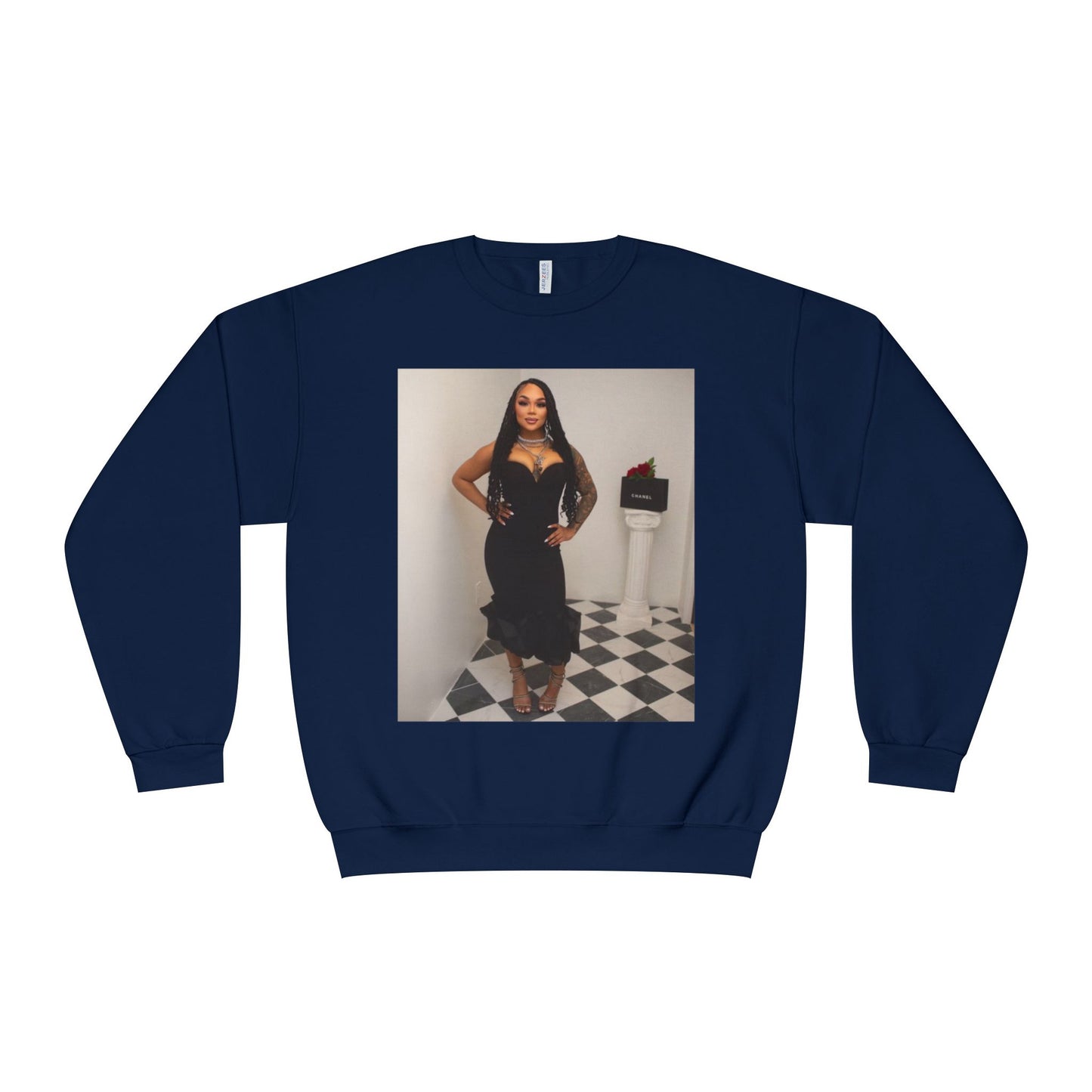 Fashionable Crewneck Sweatshirt with Chic Design, Cozy Sweater, Streetwear, Unique Gift, Casual Wear, Trendy Apparel