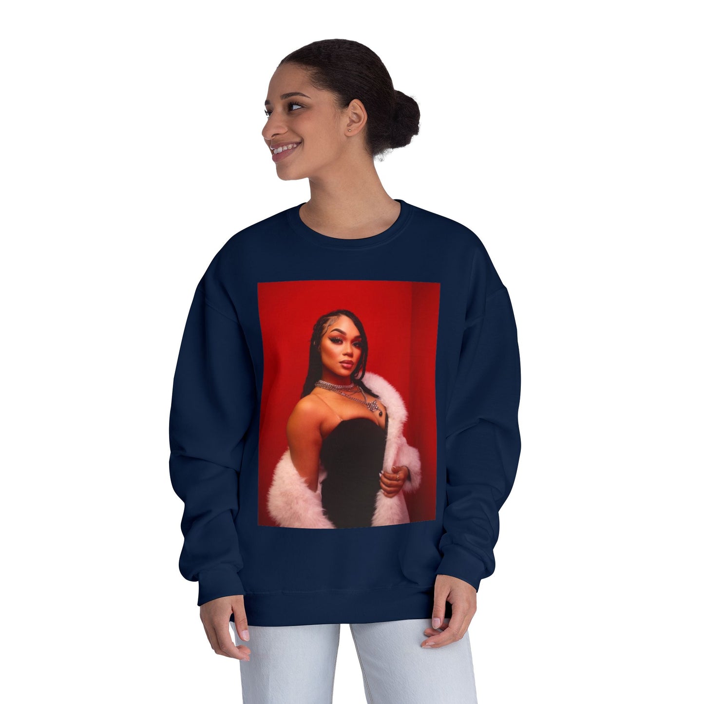 Fashionable Crewneck Sweatshirt with Chic Design, Cozy Sweater, Streetwear, Unique Gift, Casual Wear, Trendy Apparel