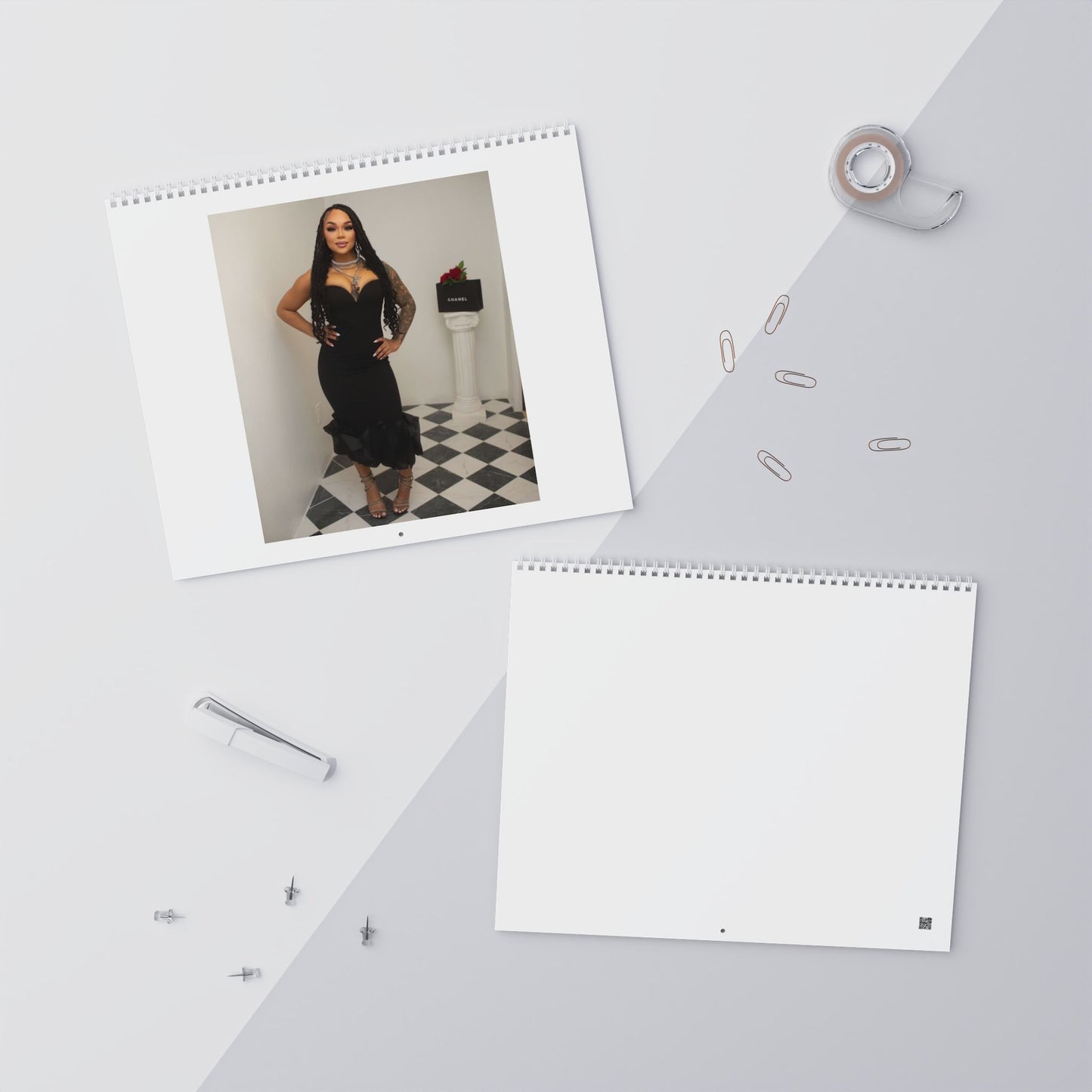 Blank Wall Calendars for Customization, Personalized Planner, Yearly Organizer, Gift for New Year, Office Decor