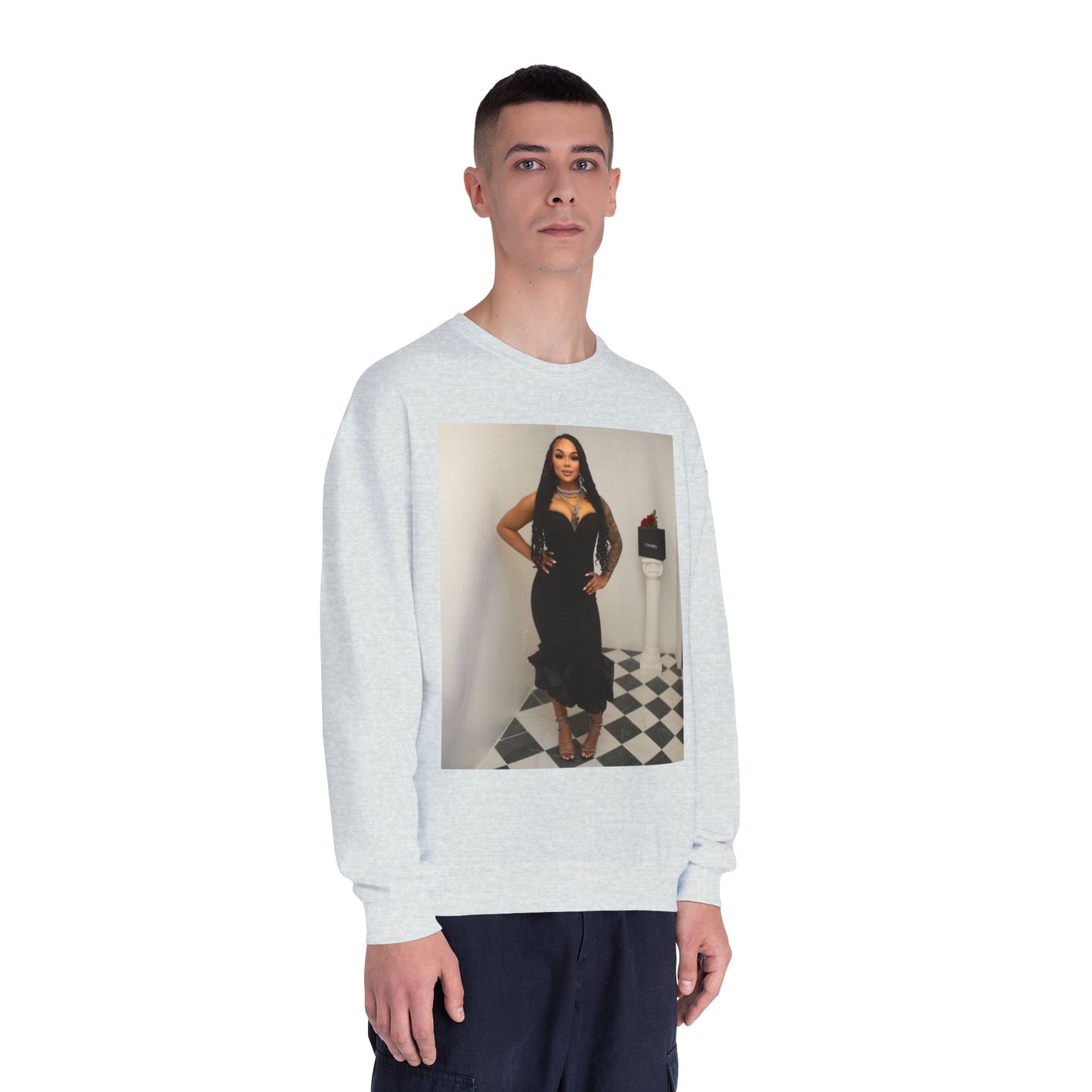 Fashionable Crewneck Sweatshirt with Chic Design, Cozy Sweater, Streetwear, Unique Gift, Casual Wear, Trendy Apparel