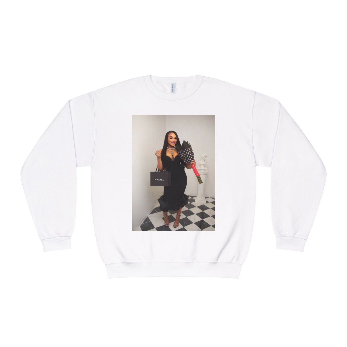 Fashionable Crewneck Sweatshirt with Chic Design, Cozy Sweater, Streetwear, Unique Gift, Casual Wear, Trendy Apparel