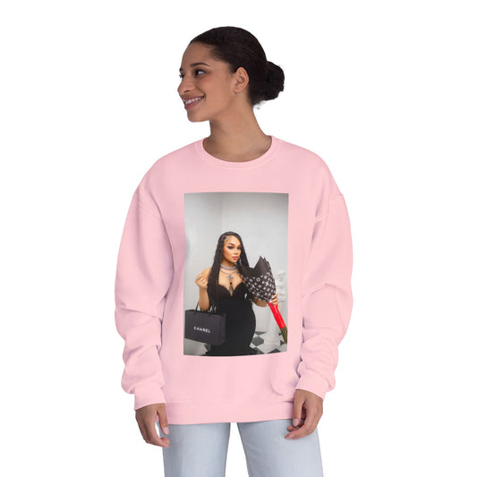 Fashionable Crewneck Sweatshirt with Chic Design, Cozy Sweater, Streetwear, Unique Gift, Casual Wear, Trendy Apparel